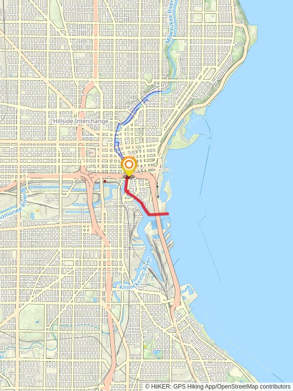 Milwaukee River walk from Historic Third Ward