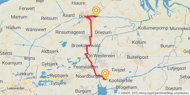 Friese Woudenpad stage 2 Map