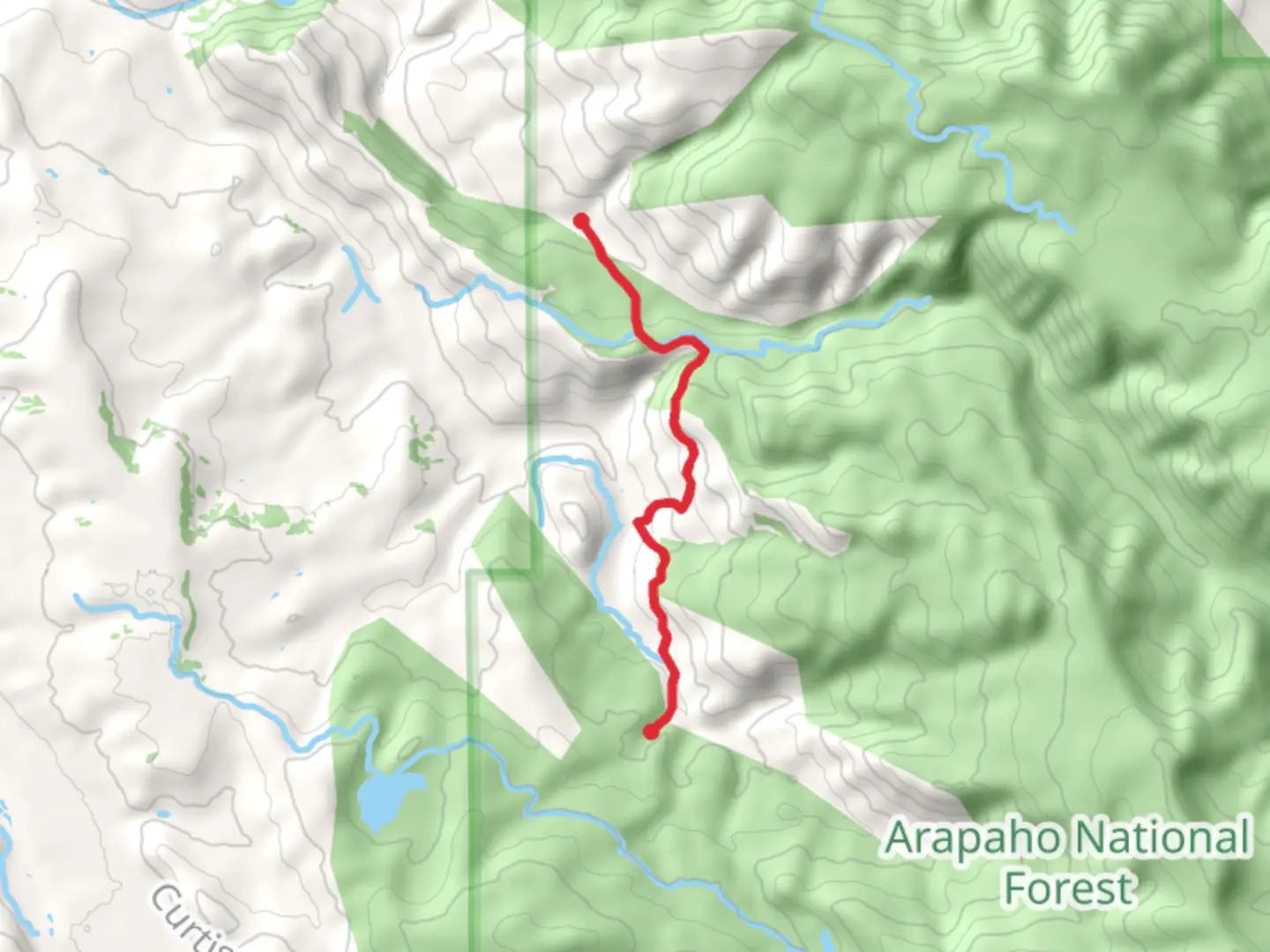 An image depicting the trail Horseshoe-Sulphur Trail and its surrounding area.
