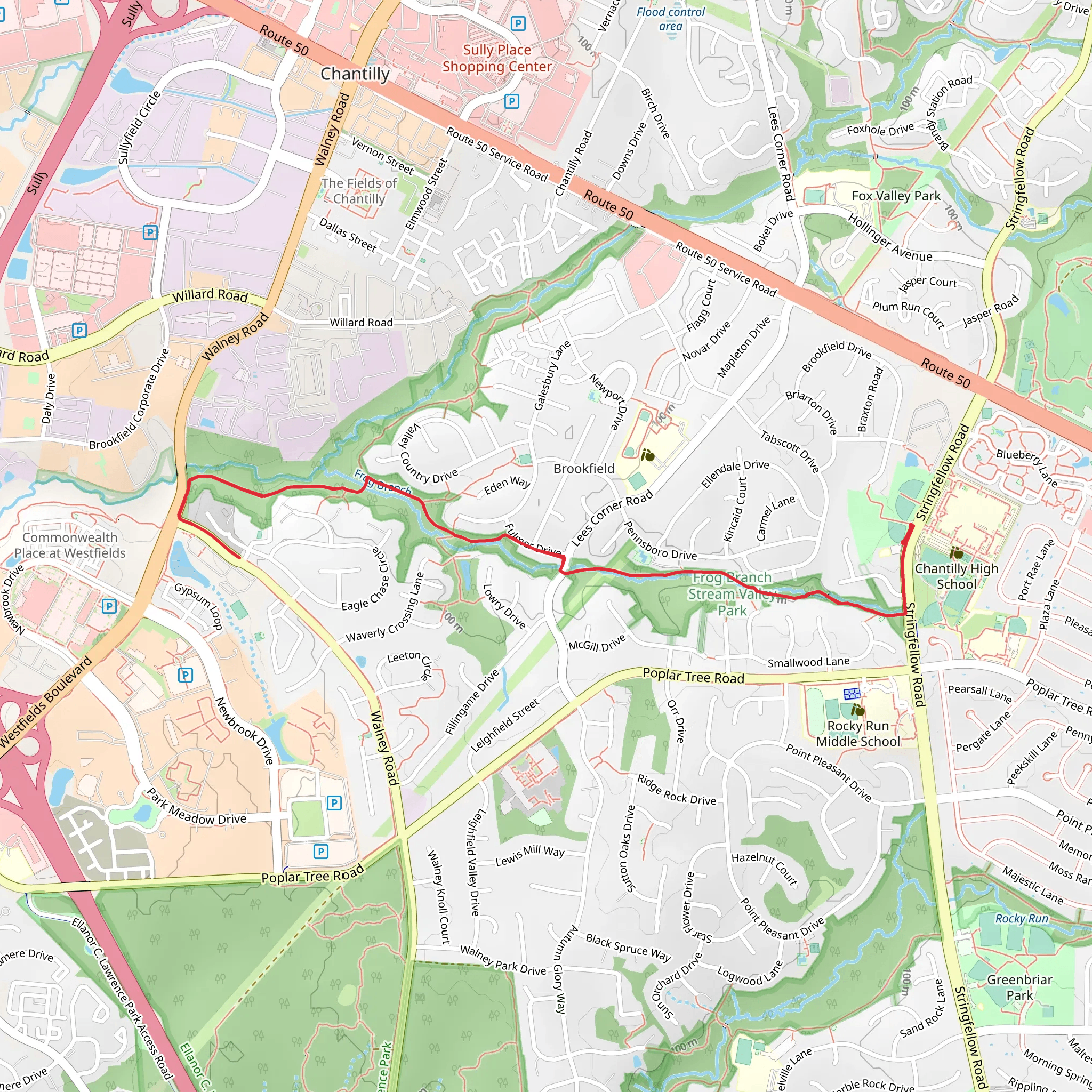 Frog Branch Creek mobile static map