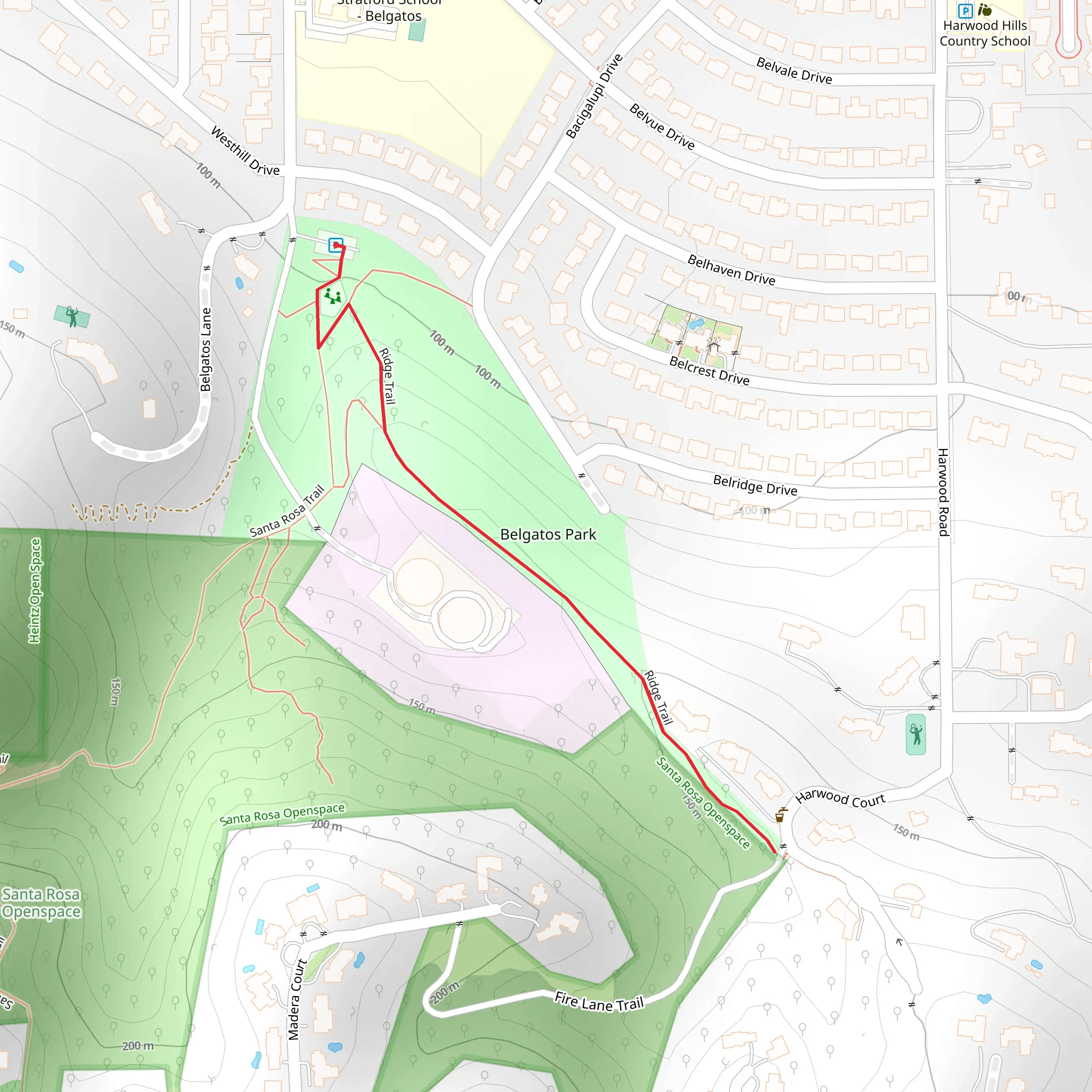 Belgatos Park mobile static map