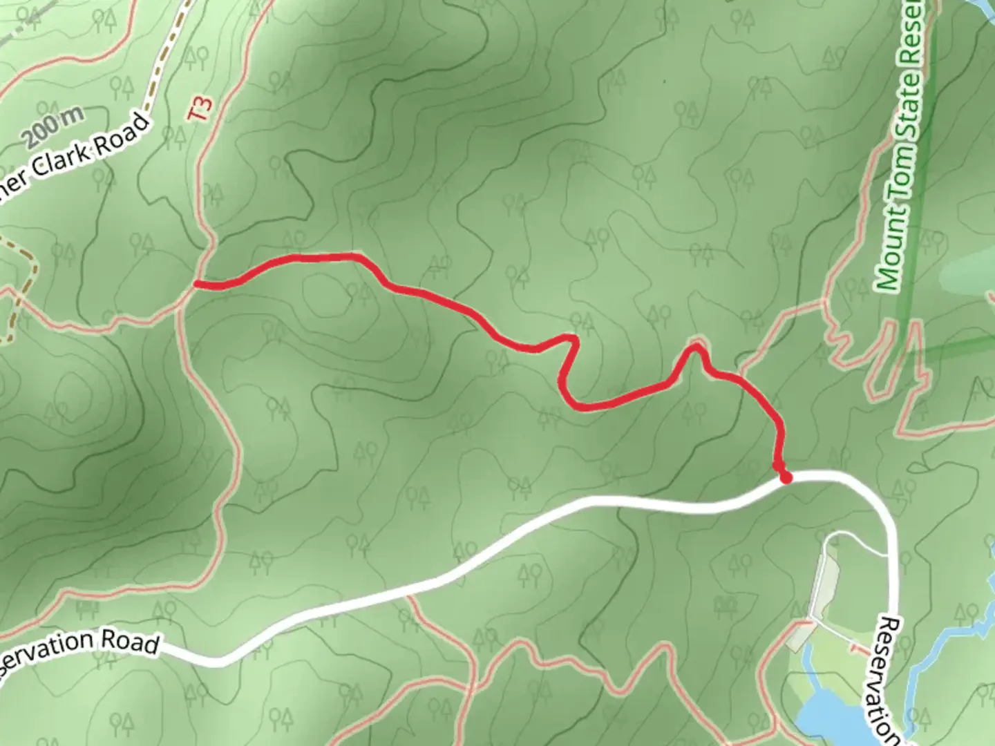 An image depicting the trail Teabag Trail and its surrounding area.
