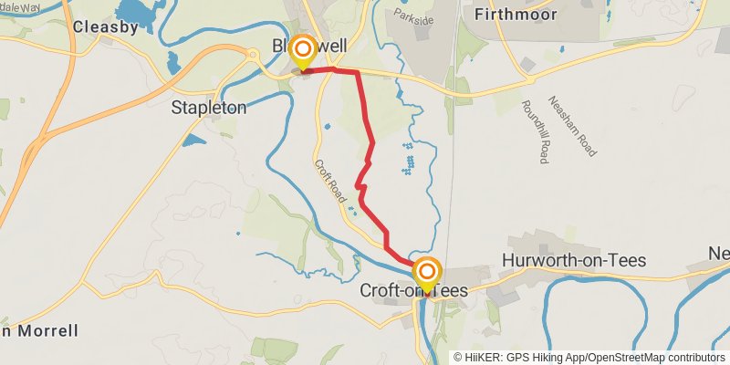 Teesdale Way alt 2 Map