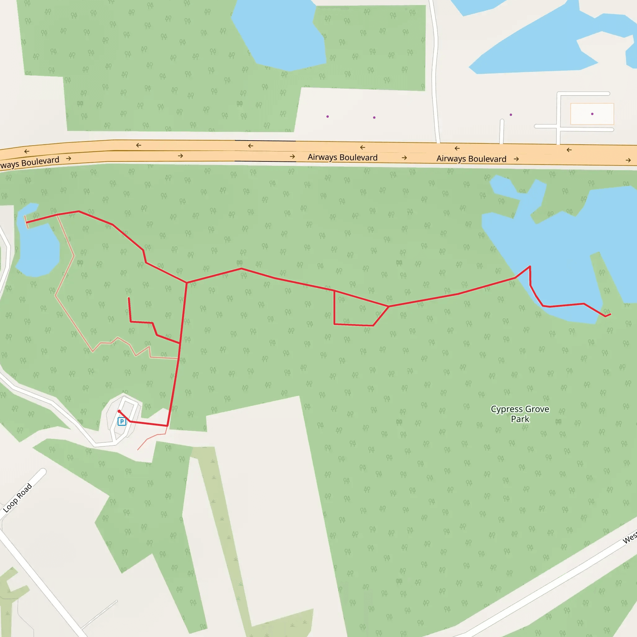 Cypress Grove Park mobile static map