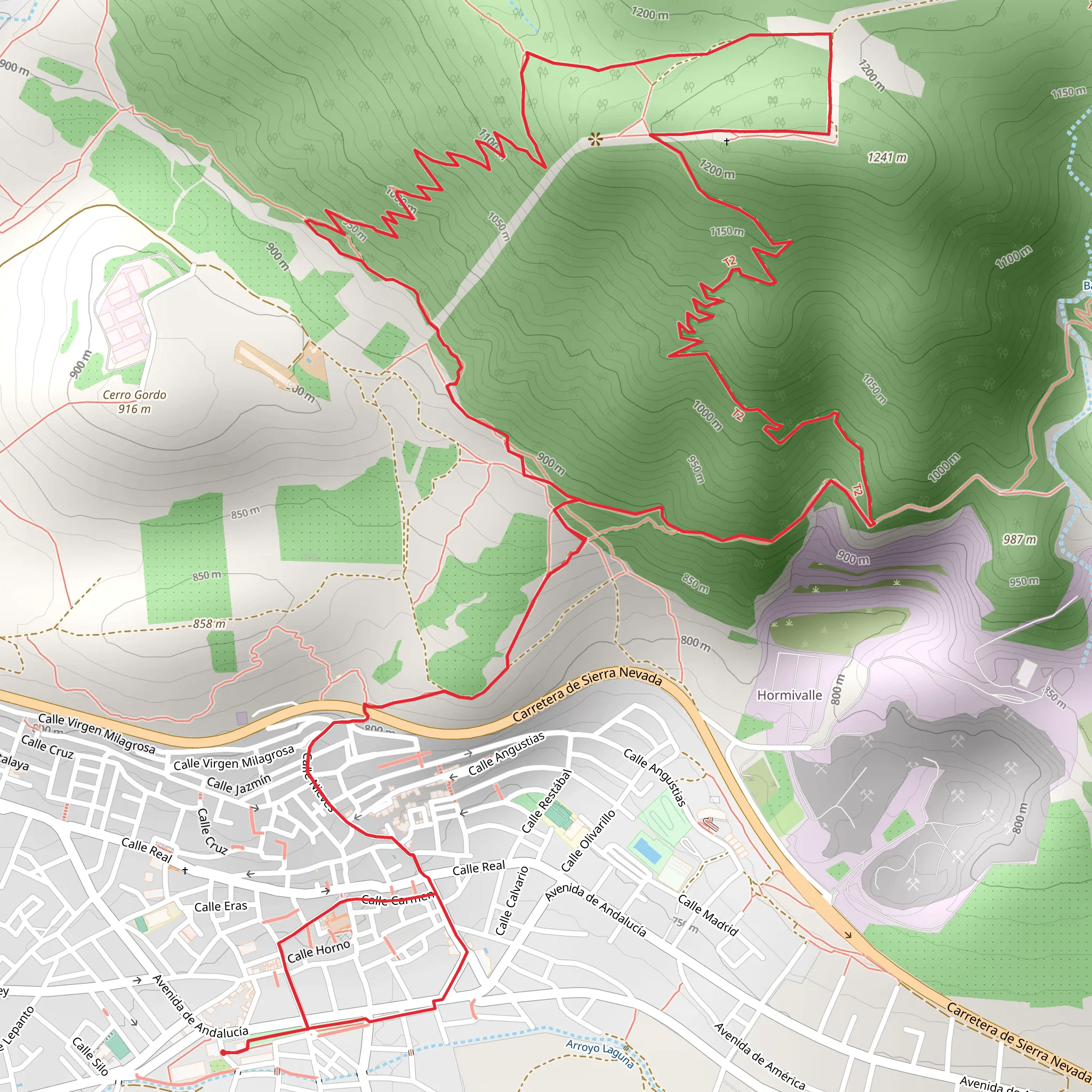 Padul Watchtower Father Ferrer Trail PR A 376 mobile static map