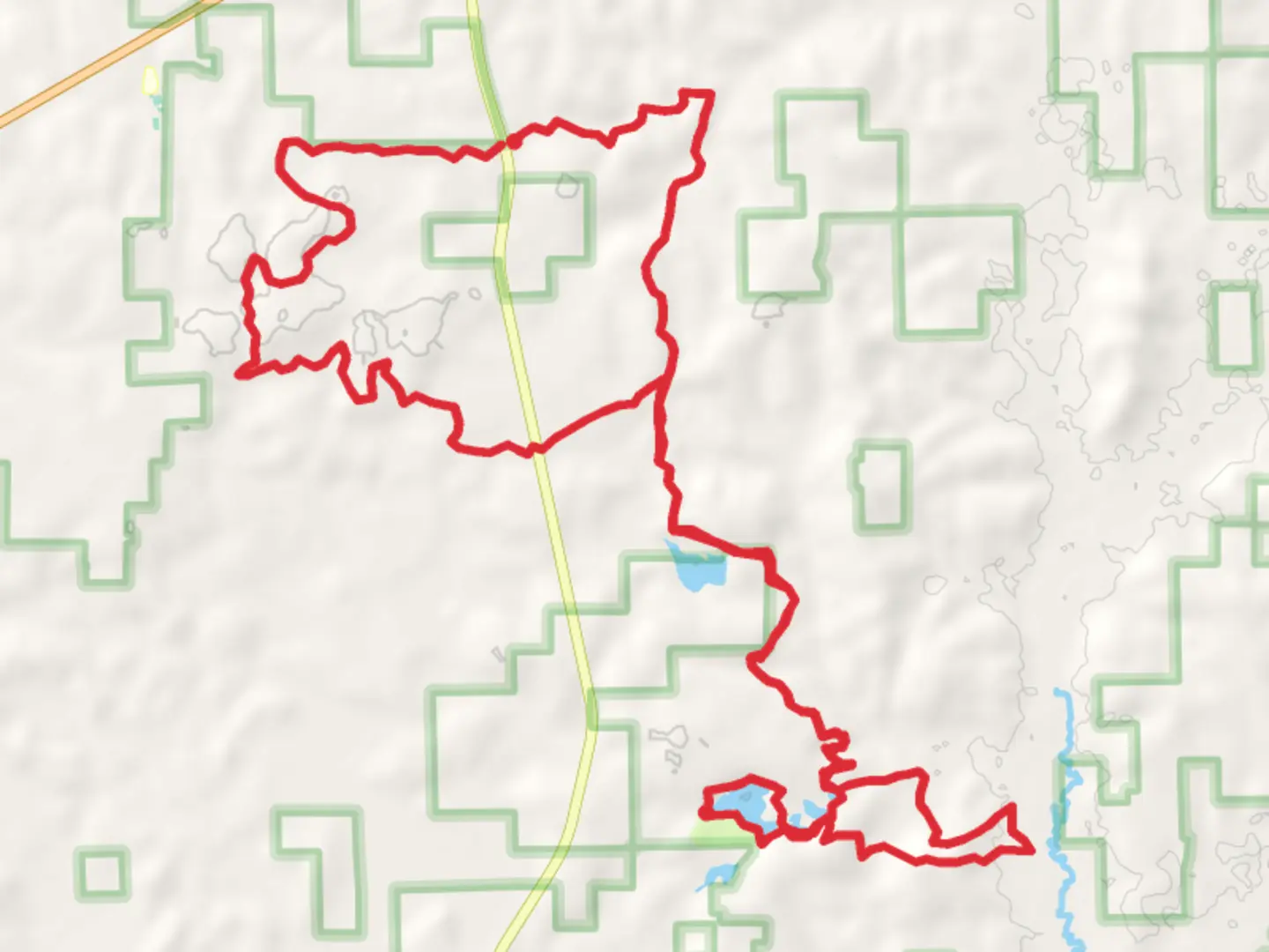 An image depicting the trail Conecuh Trail and its surrounding area.