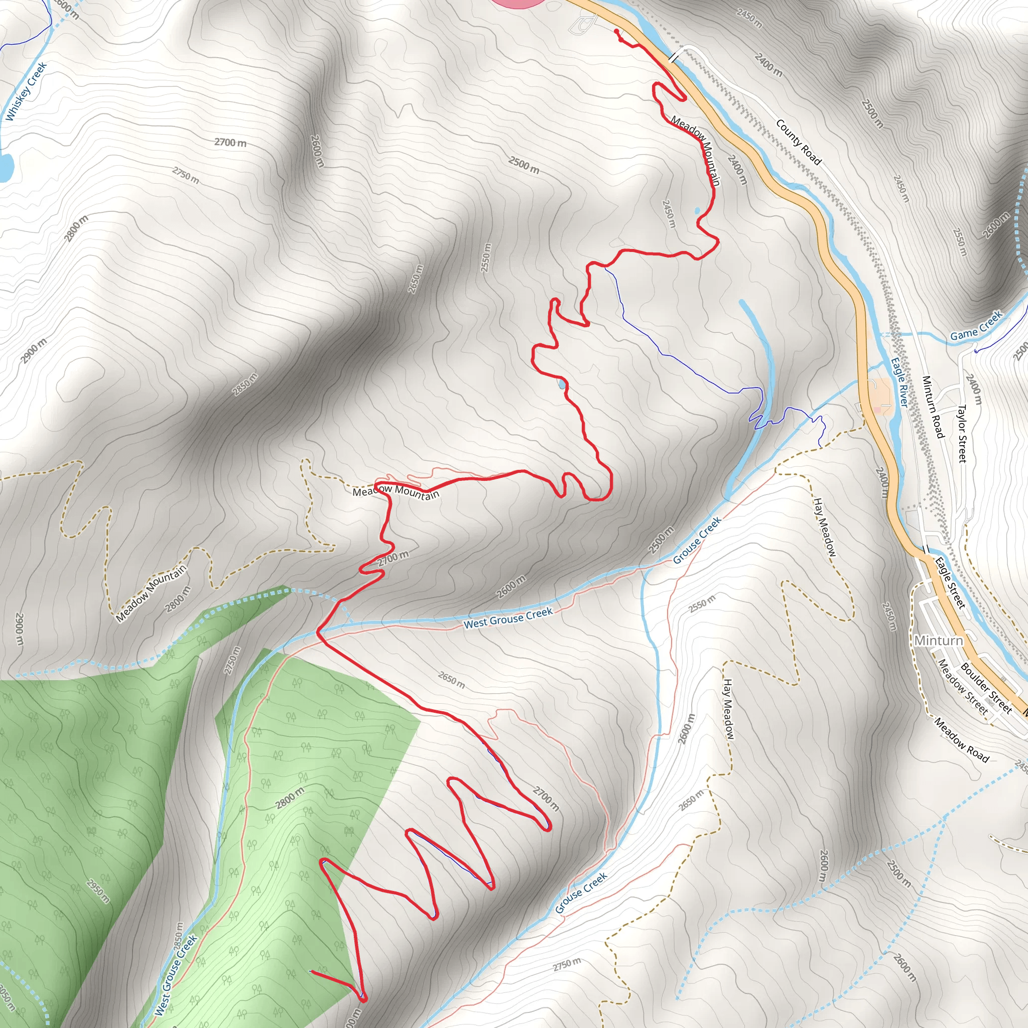 Full Nelson Trail via Line Shack Trail mobile static map