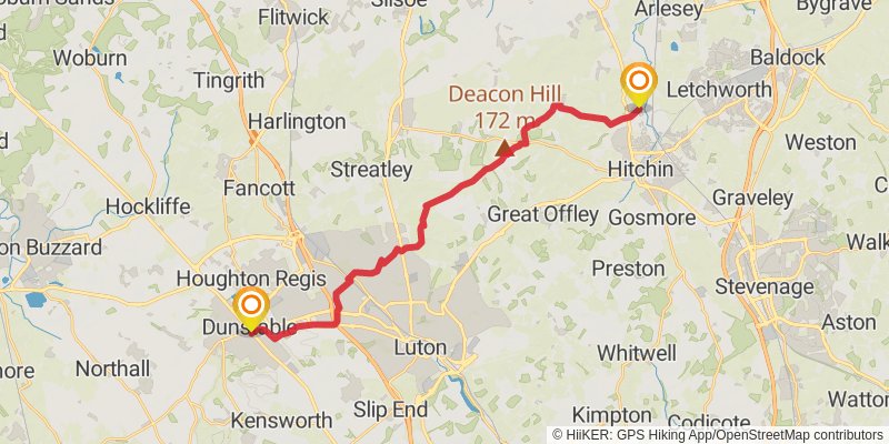 Greater Ridgeway Trail stage 20 Map