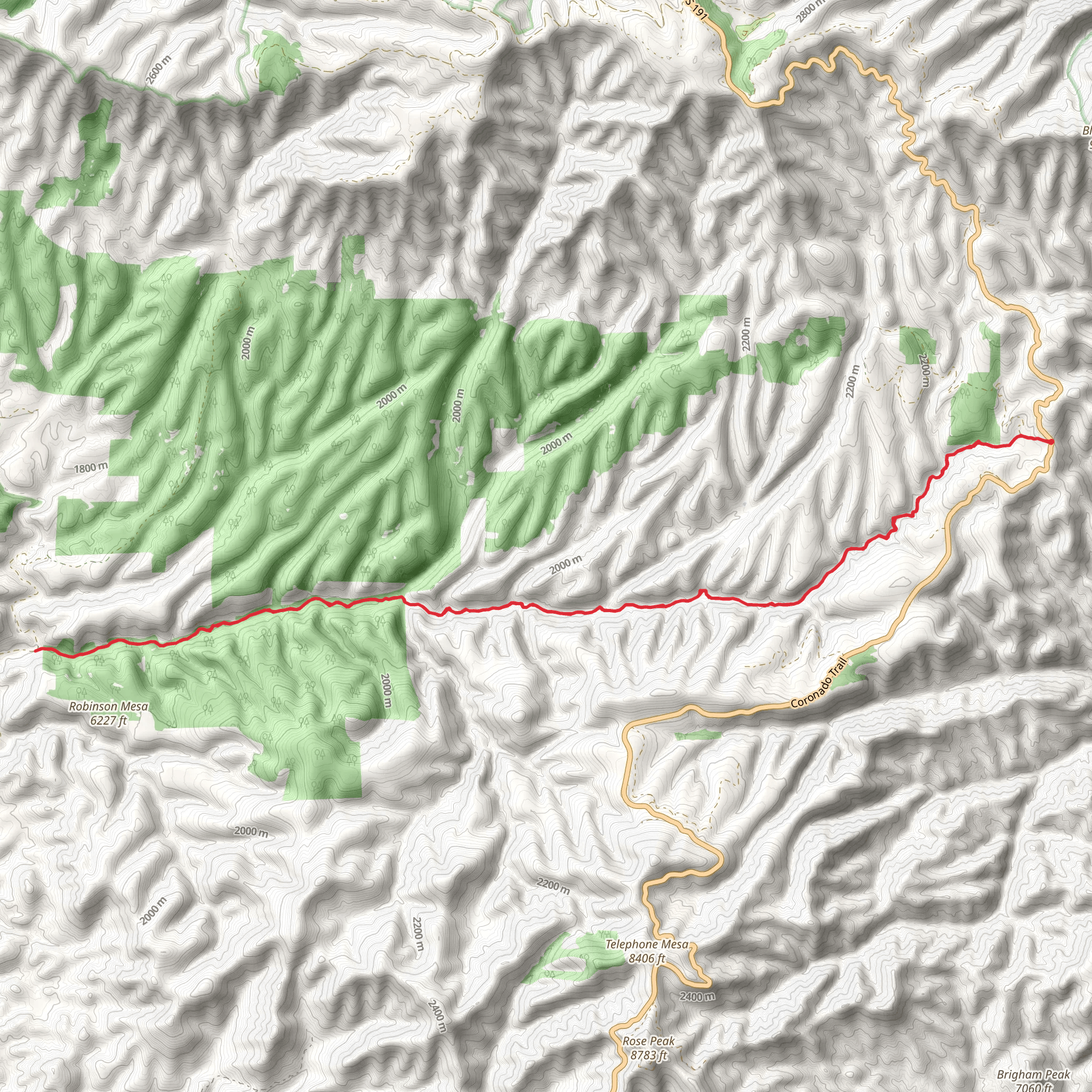 East Eagle Trail mobile static map