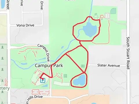 Campus Park and Smolenski Park Loop