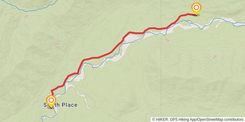 Queets River Trail stage 2 Map