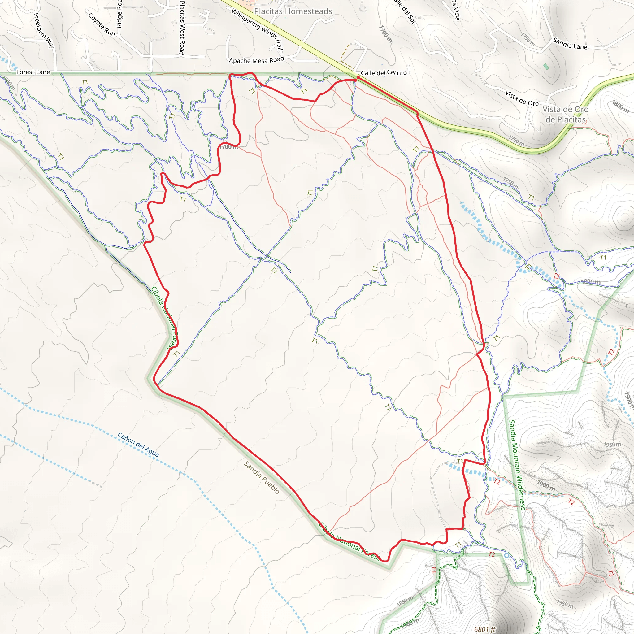 Forest Loop Road 445 mobile static map