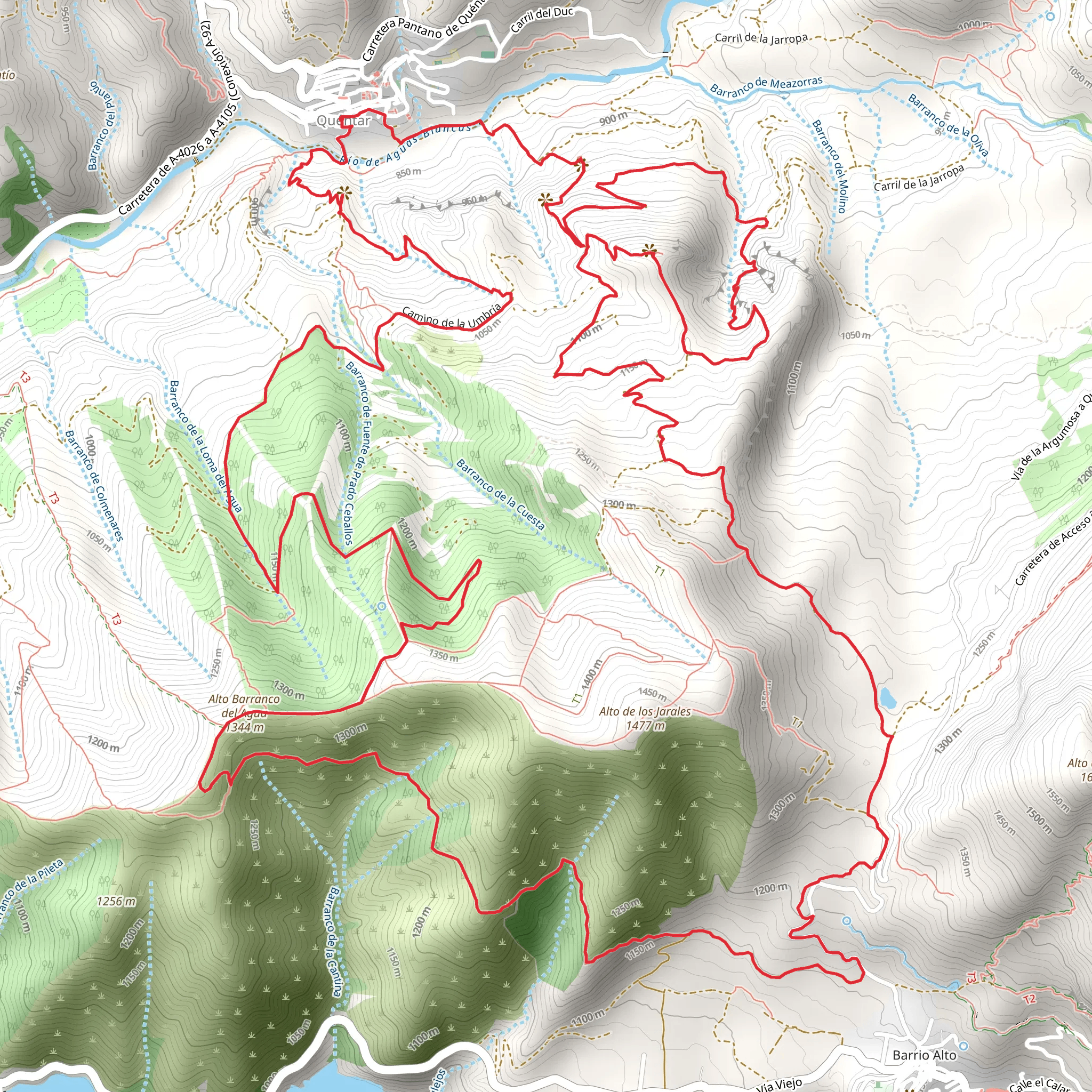 Quéntar Circular mobile static map