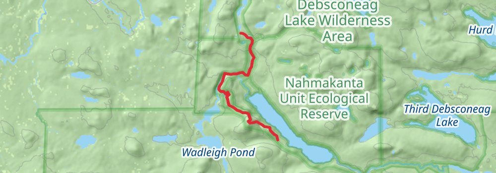 Appalachian Trail Section Hike - 100 Mile Wilderness Trail stage 8 Map