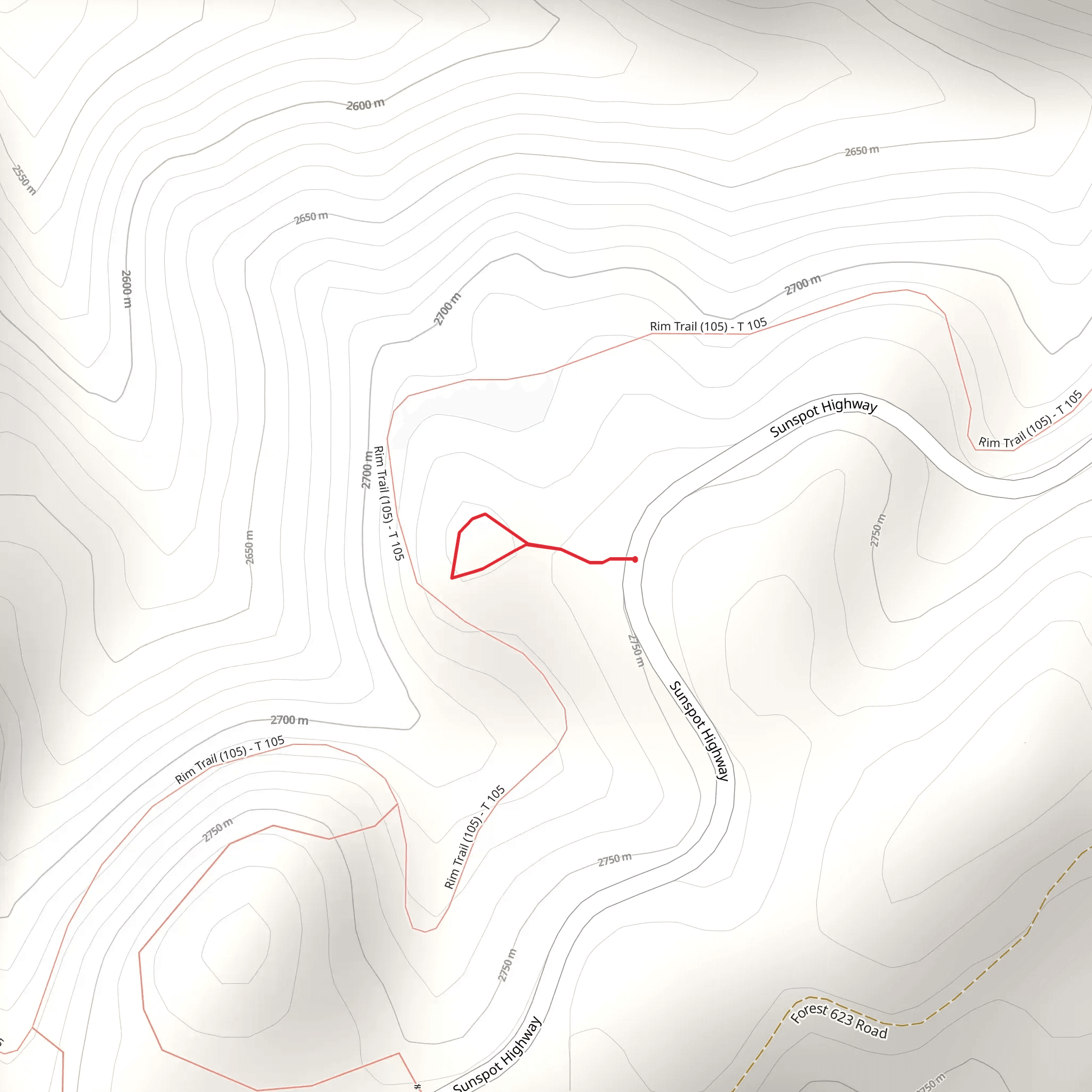 Nelson Canyon Loop Trail mobile static map