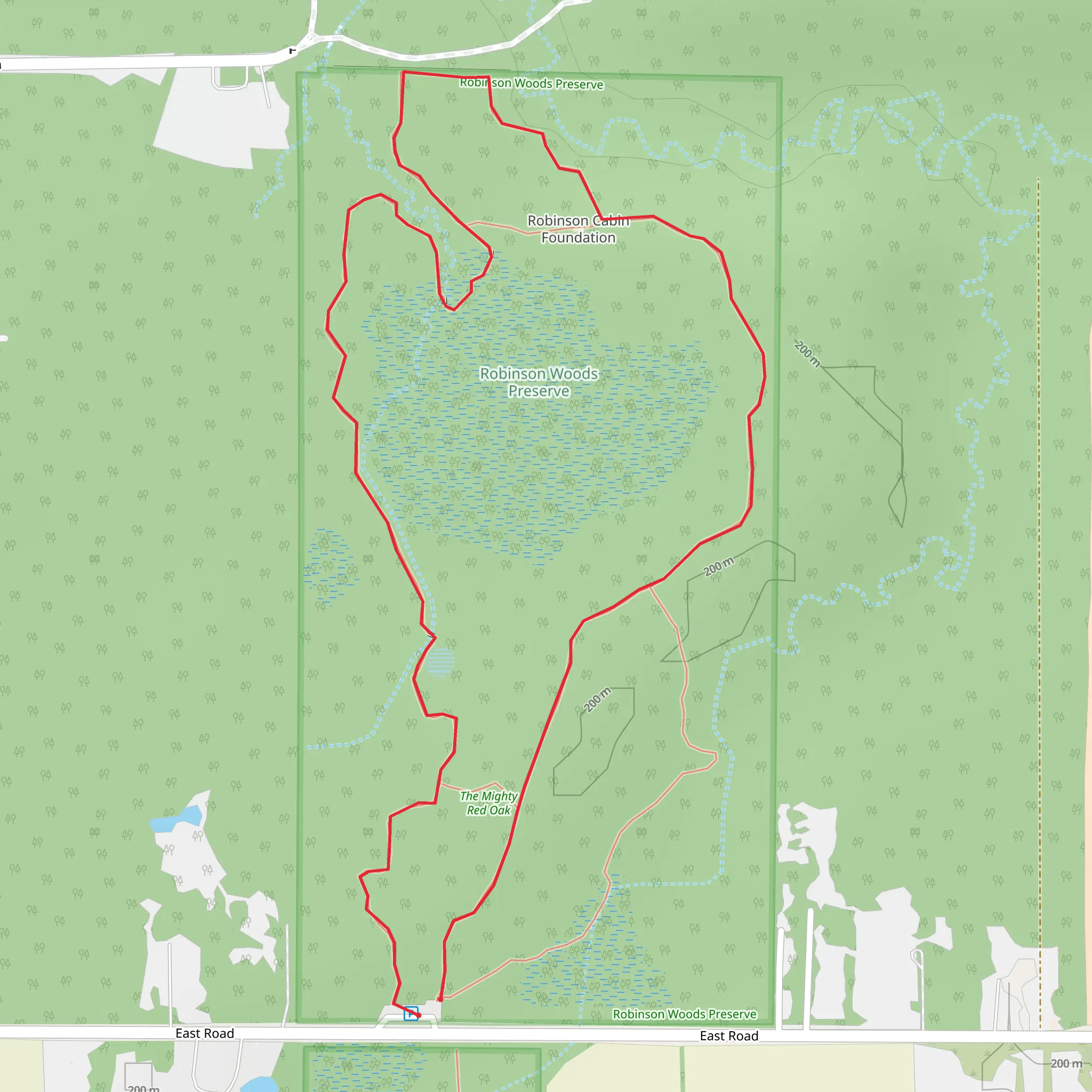 East Road Loop mobile static map