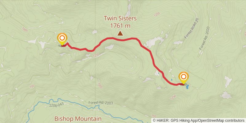 Klickitat Trail stage 2 Map