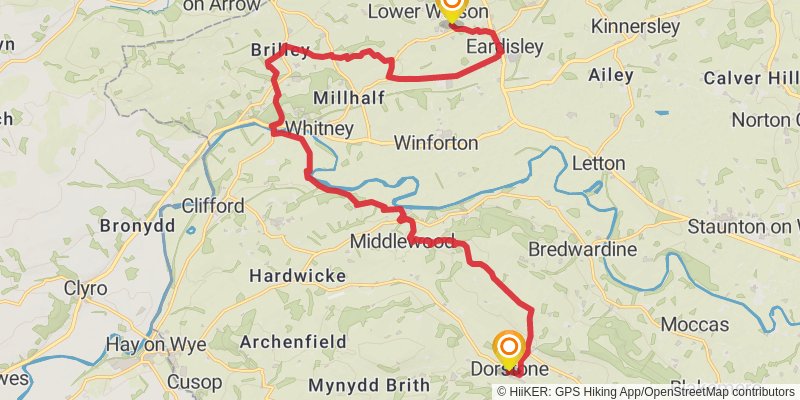 Herefordshire Trail stage 6 Map
