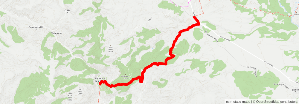 GR 8 Aragón stage 15 Map