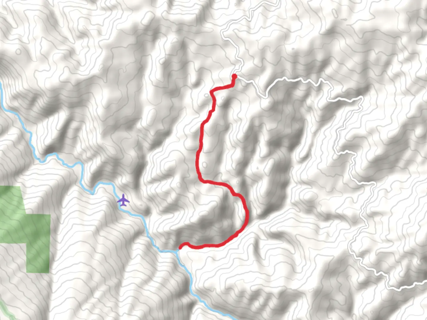 An image depicting the trail Smoky Creek Trail and its surrounding area.