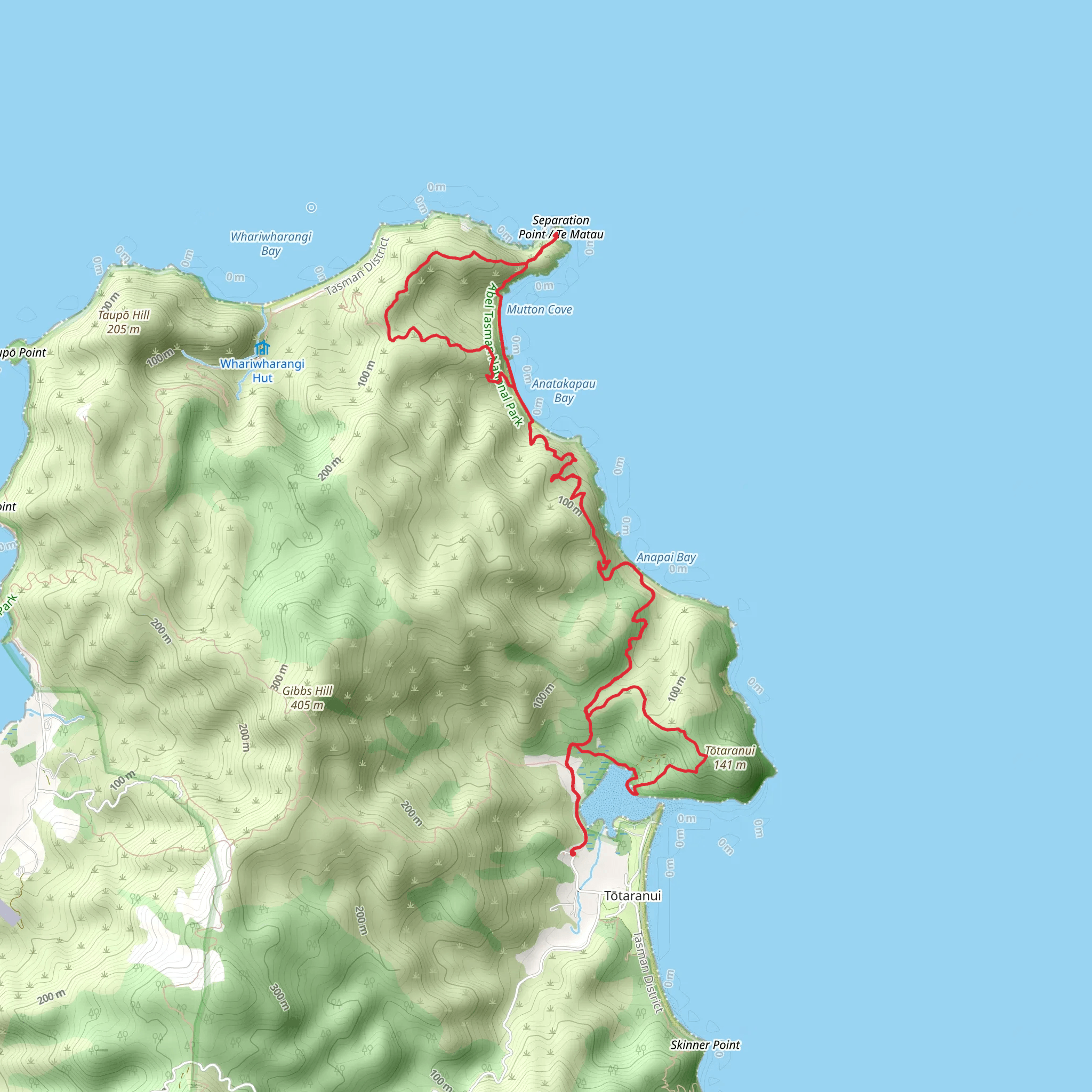 Separation Point Trail mobile static map