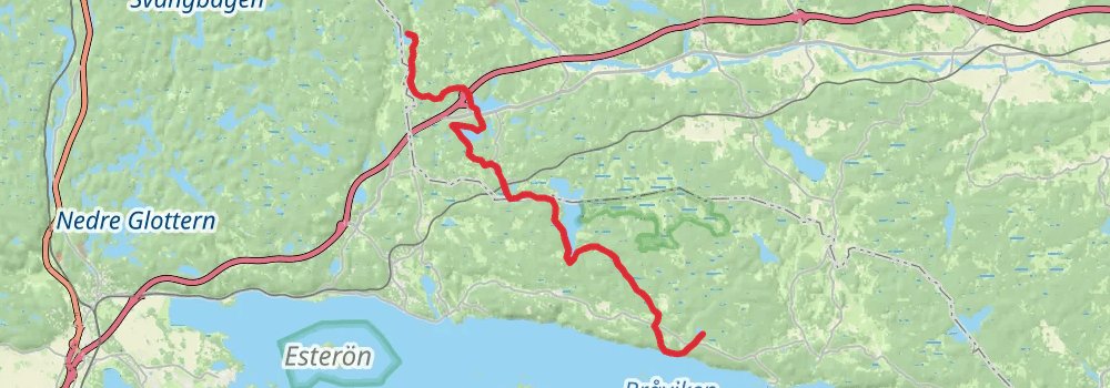 Sörmlandsleden Trail stage 18 Map