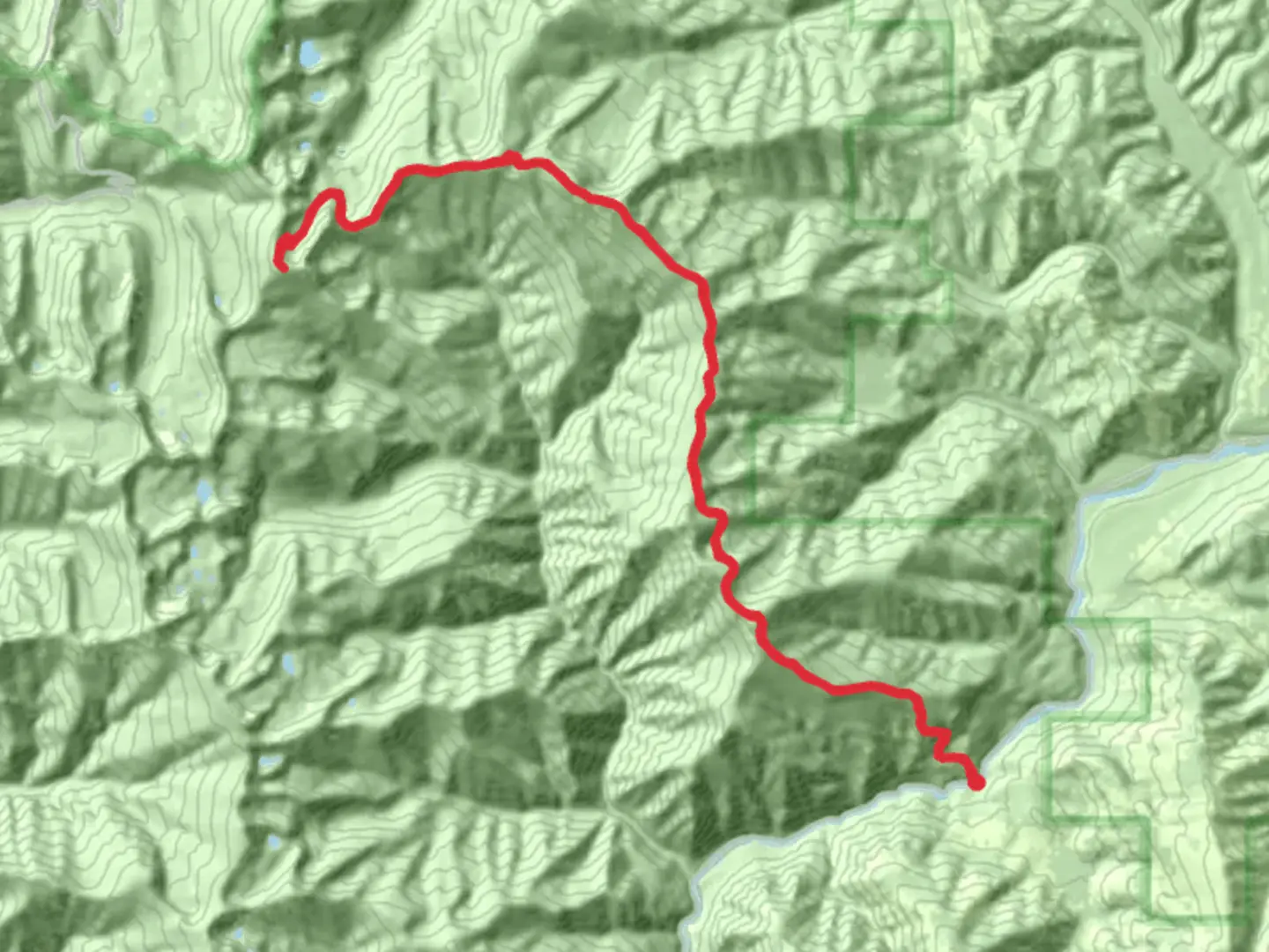 An image depicting the trail Sundance Ridge Trail and its surrounding area.