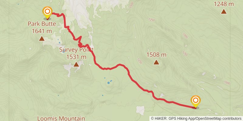 Pacific Northwest Trail stage 41 Map