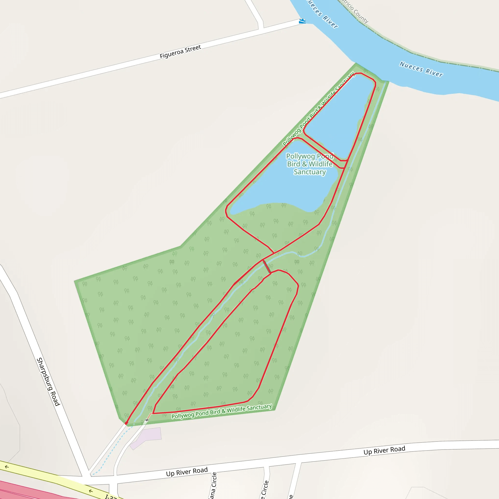 Pollywog Pond Bird and Wildlife Sanctuary Loop mobile static map