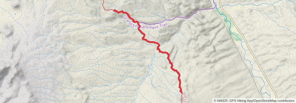 Arizona Trail stage 22 Map