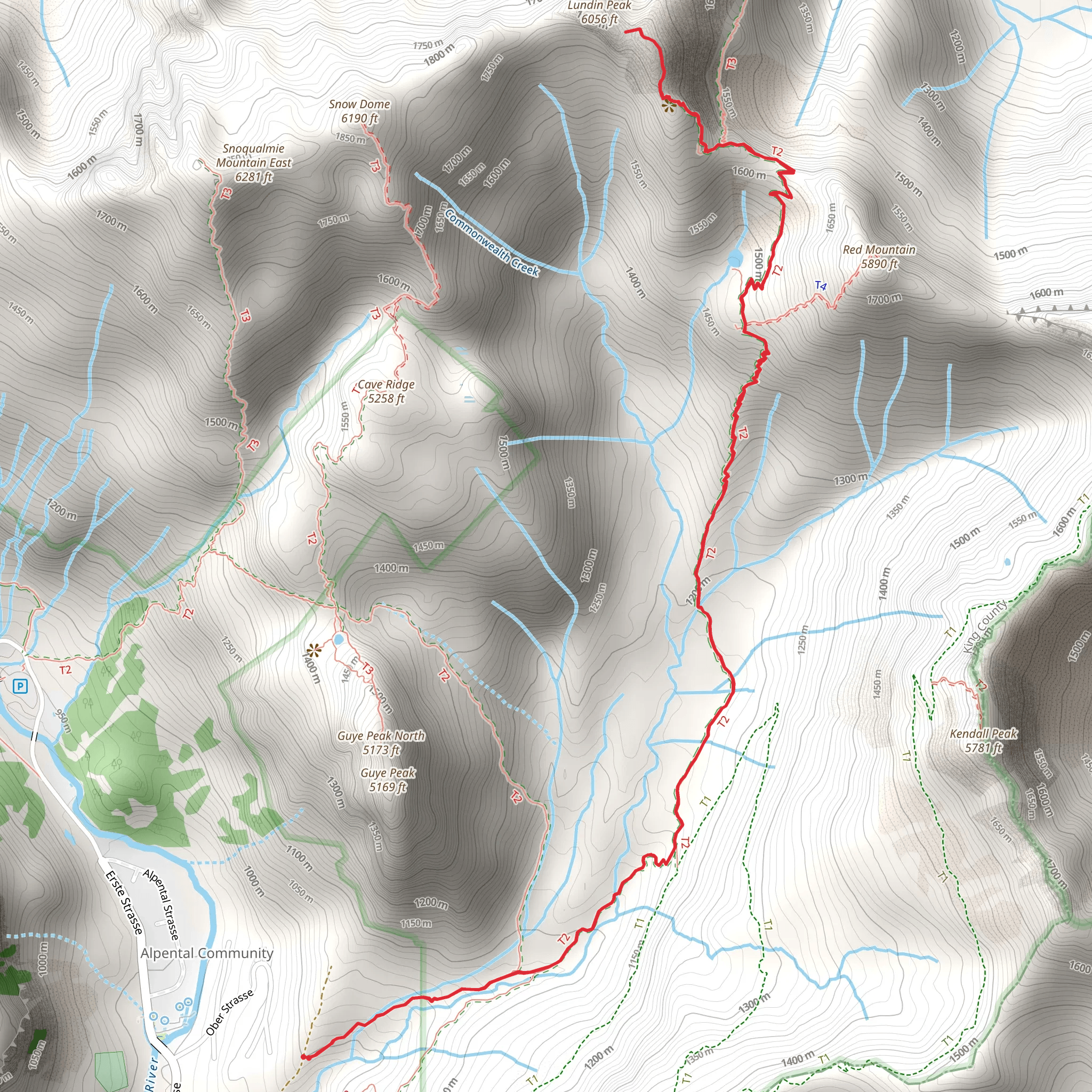 Commonwealth Basin Trail mobile static map