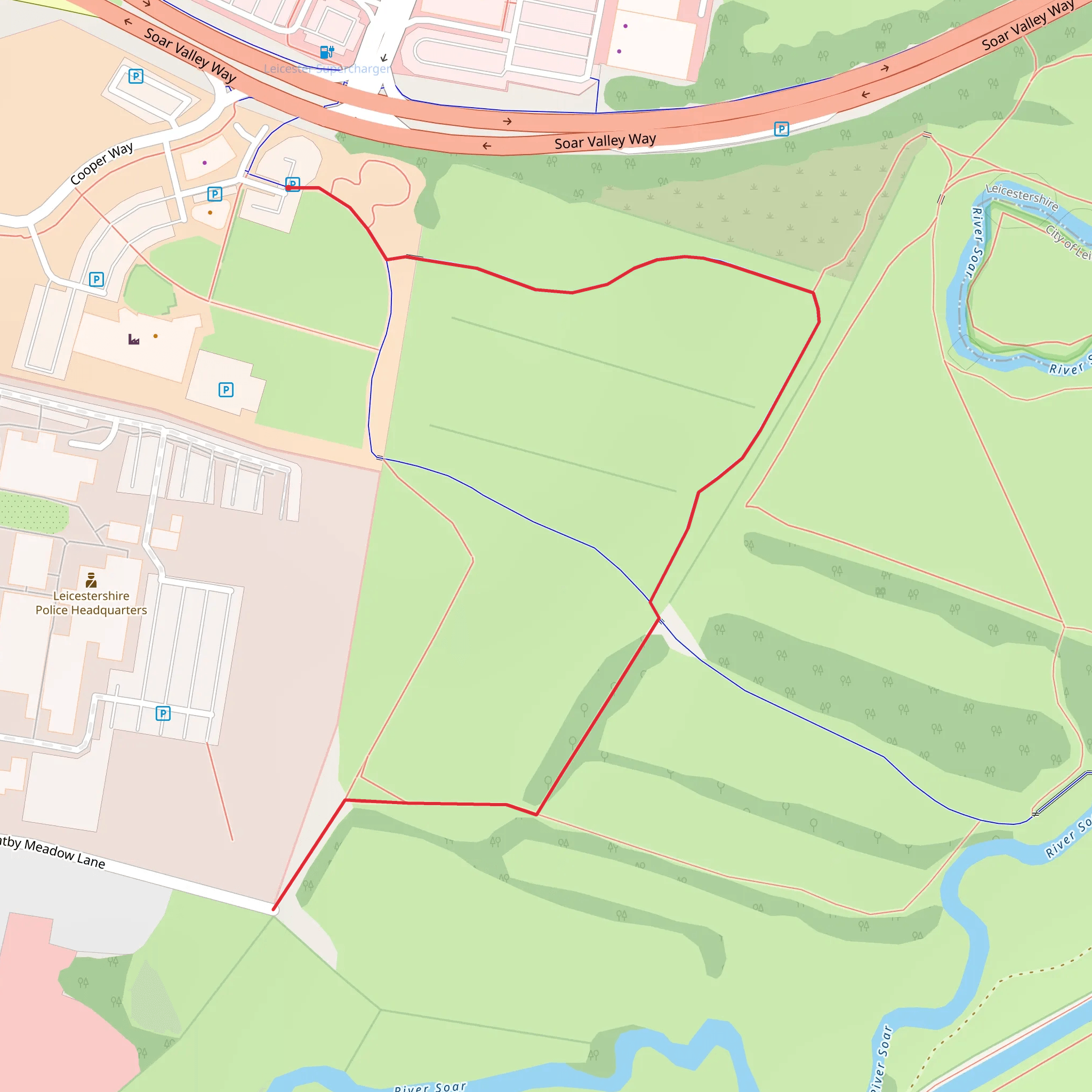 Everards Meadows mobile static map