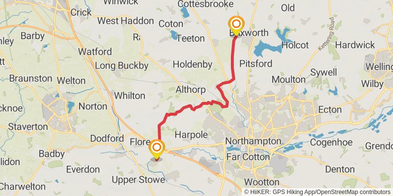 Midshires Way stage 6 Map