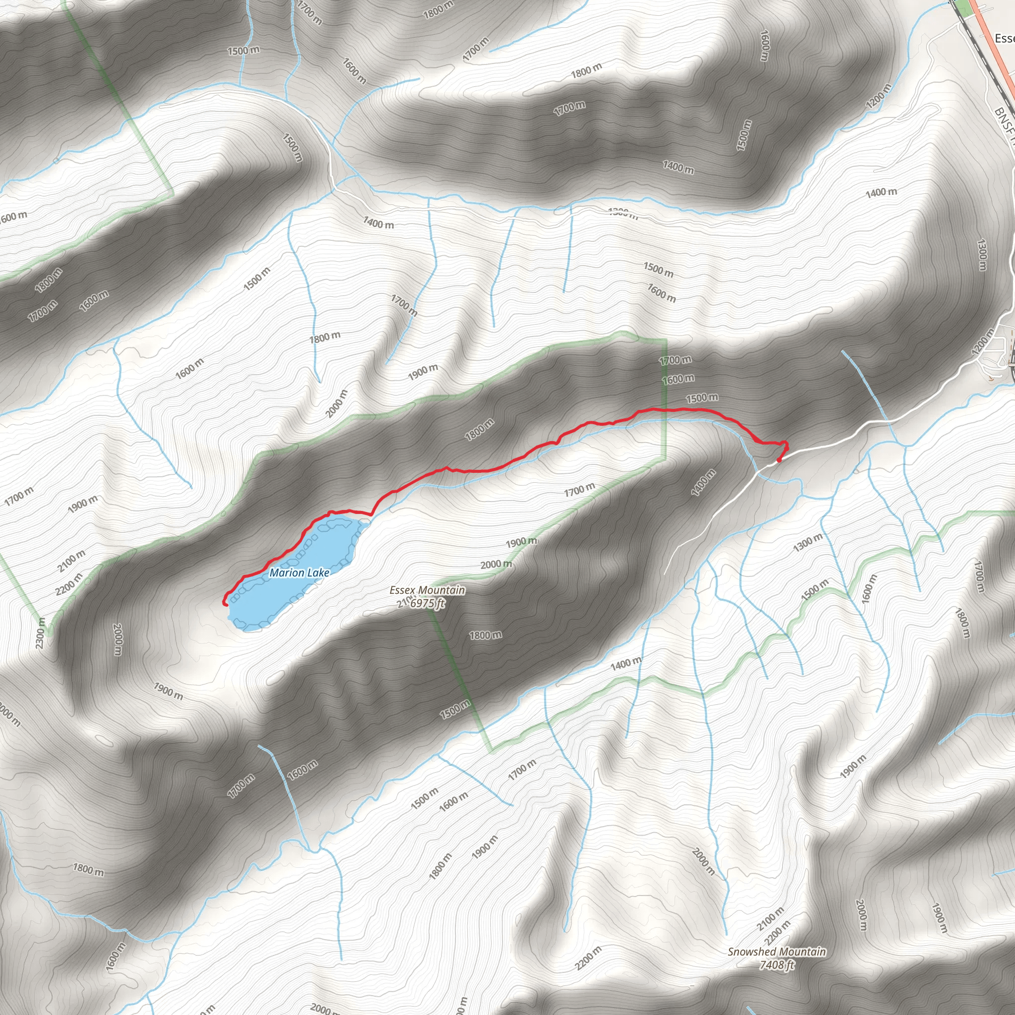 Marion Lake Trail mobile static map