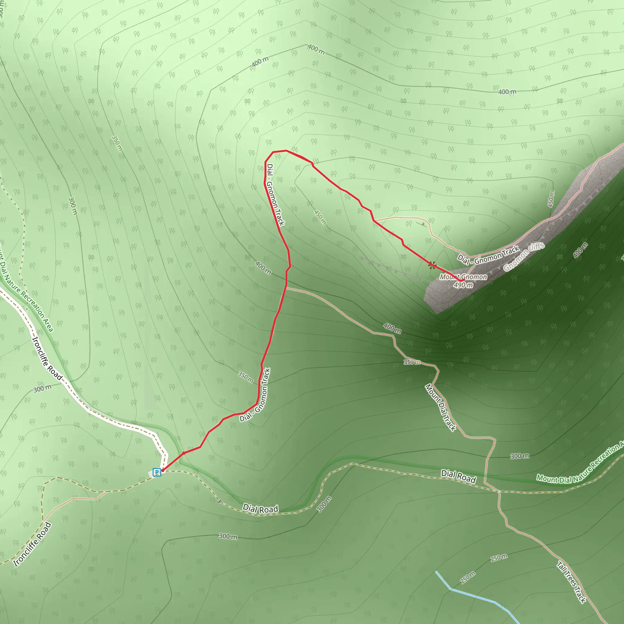 Mount Gnomon Lookout Walk mobile static map