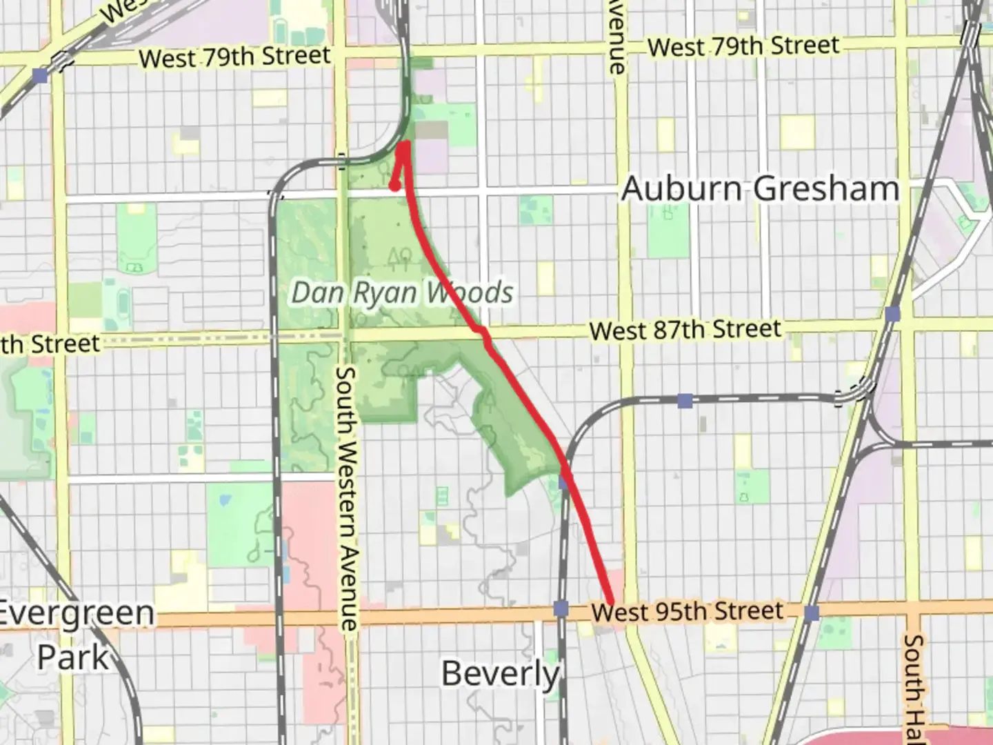An image depicting the trail Major Taylor Trail and its surrounding area.
