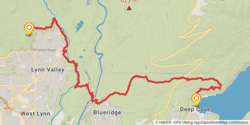 Baden Powell Trail stage 3 Map