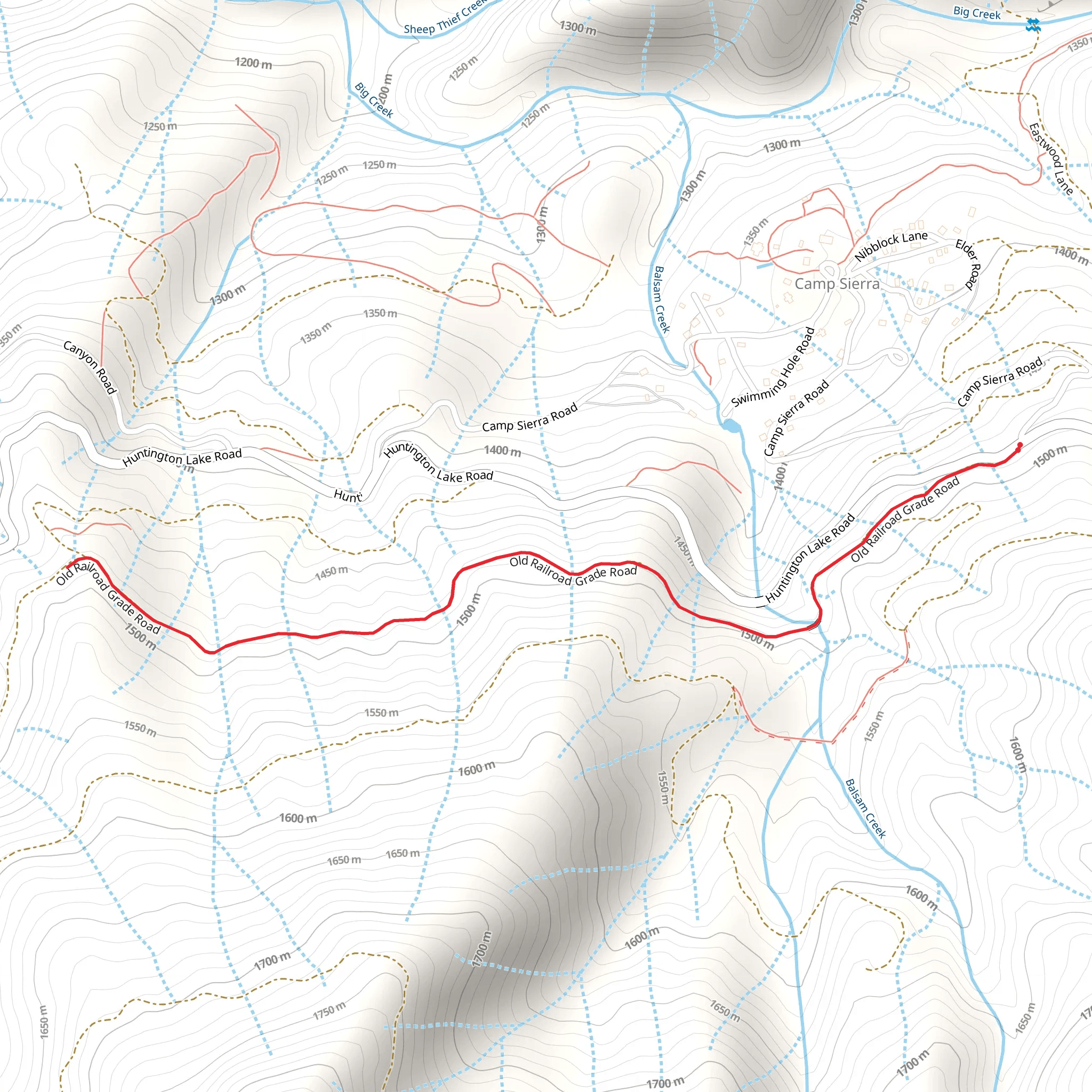 Old Railroad Grade Road mobile static map