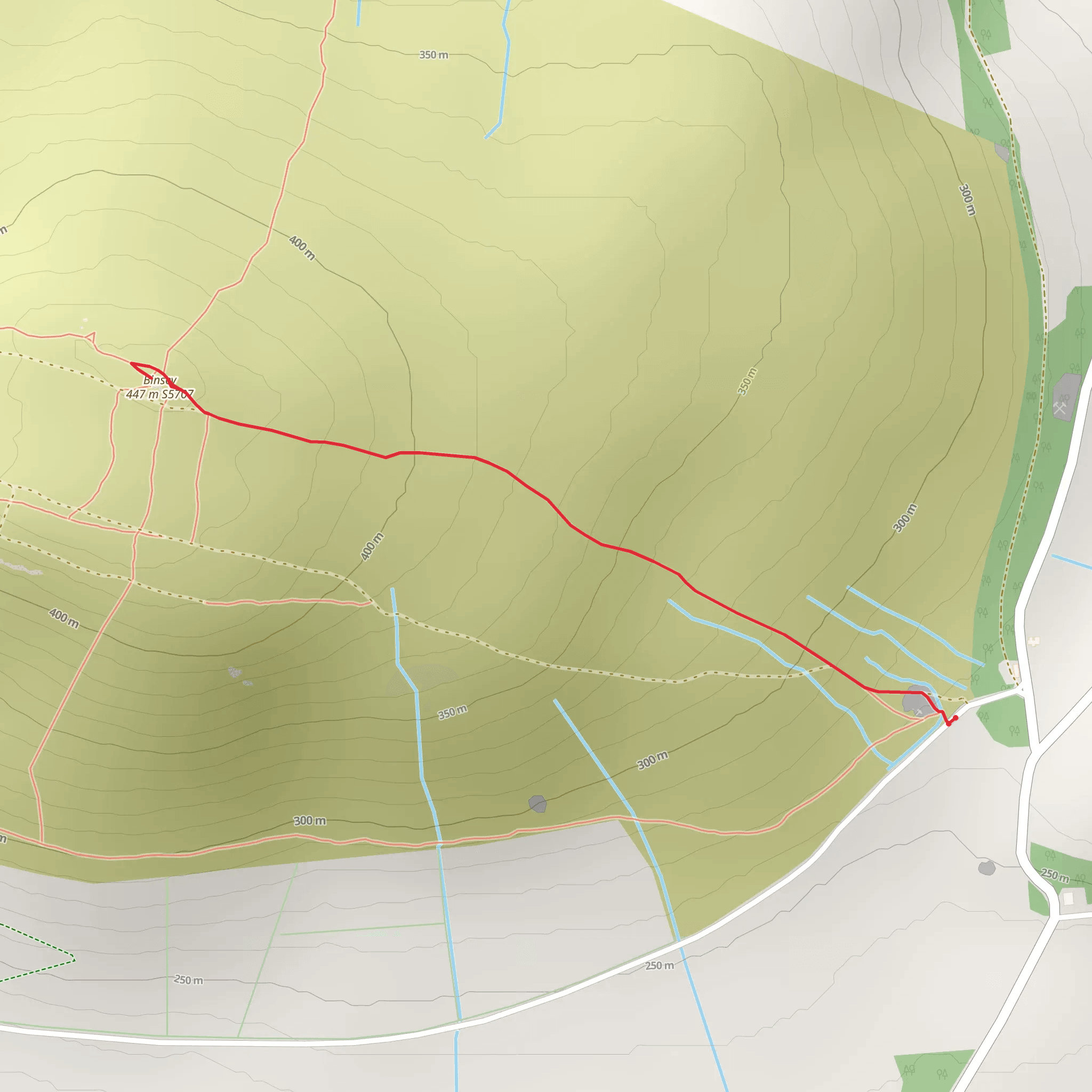 Binsey mobile static map