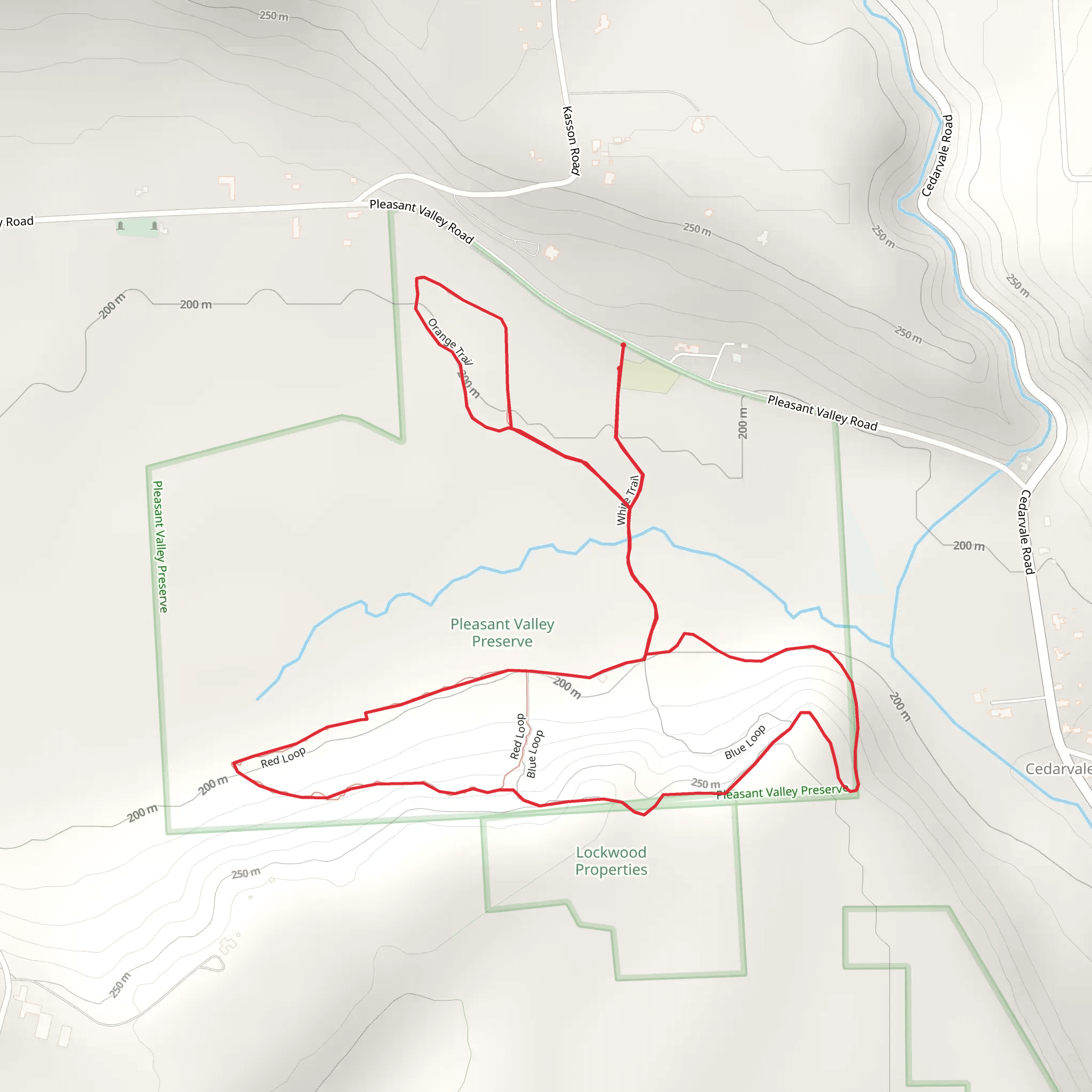Pleasant Valley Road South Loop mobile static map