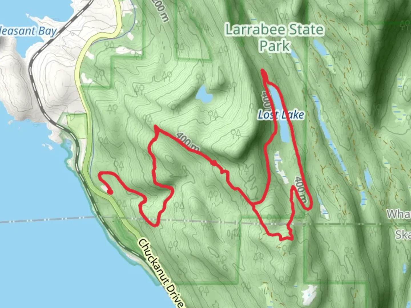 An image depicting the trail South Lost Lake Trail and its surrounding area.
