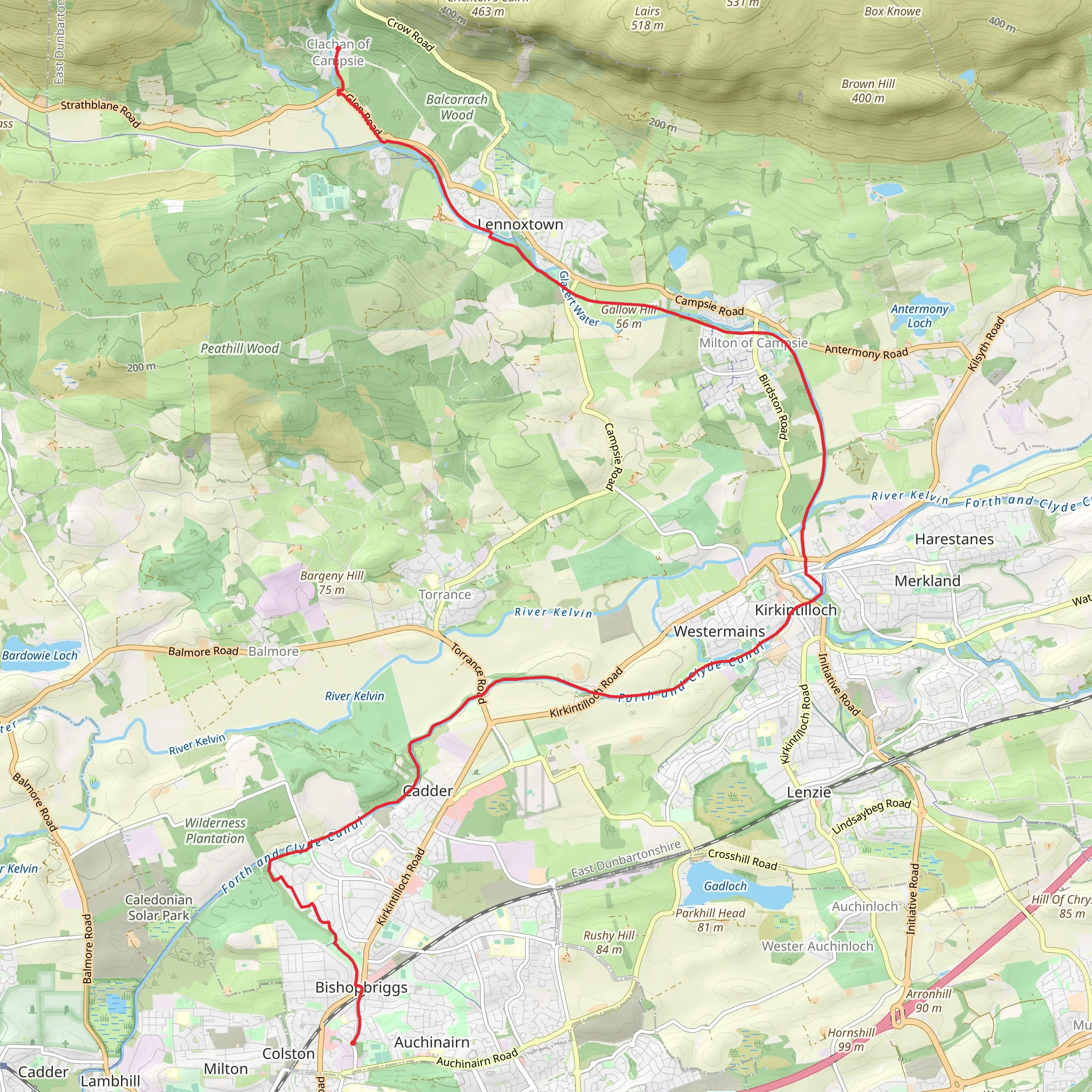 Thomas Muir Heritage Trail mobile static map