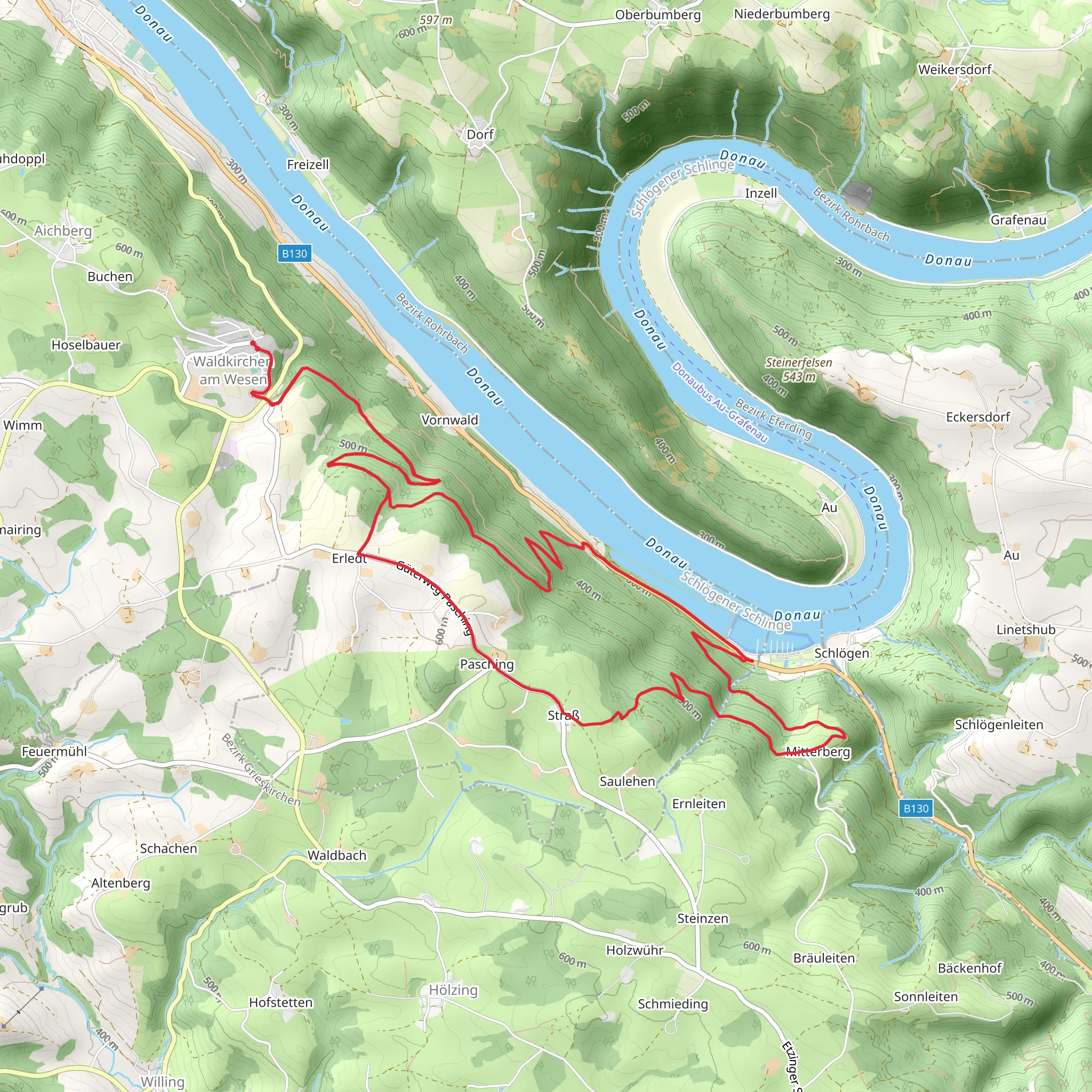 Donauleiten Trail - No 76 mobile static map