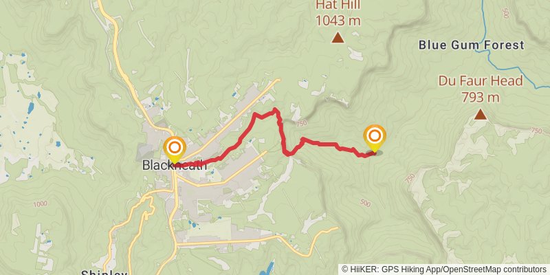Blackheath to Blue Gum Loop stage 2 Map