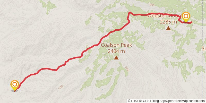 Wildbunch Trail stage 2 Map