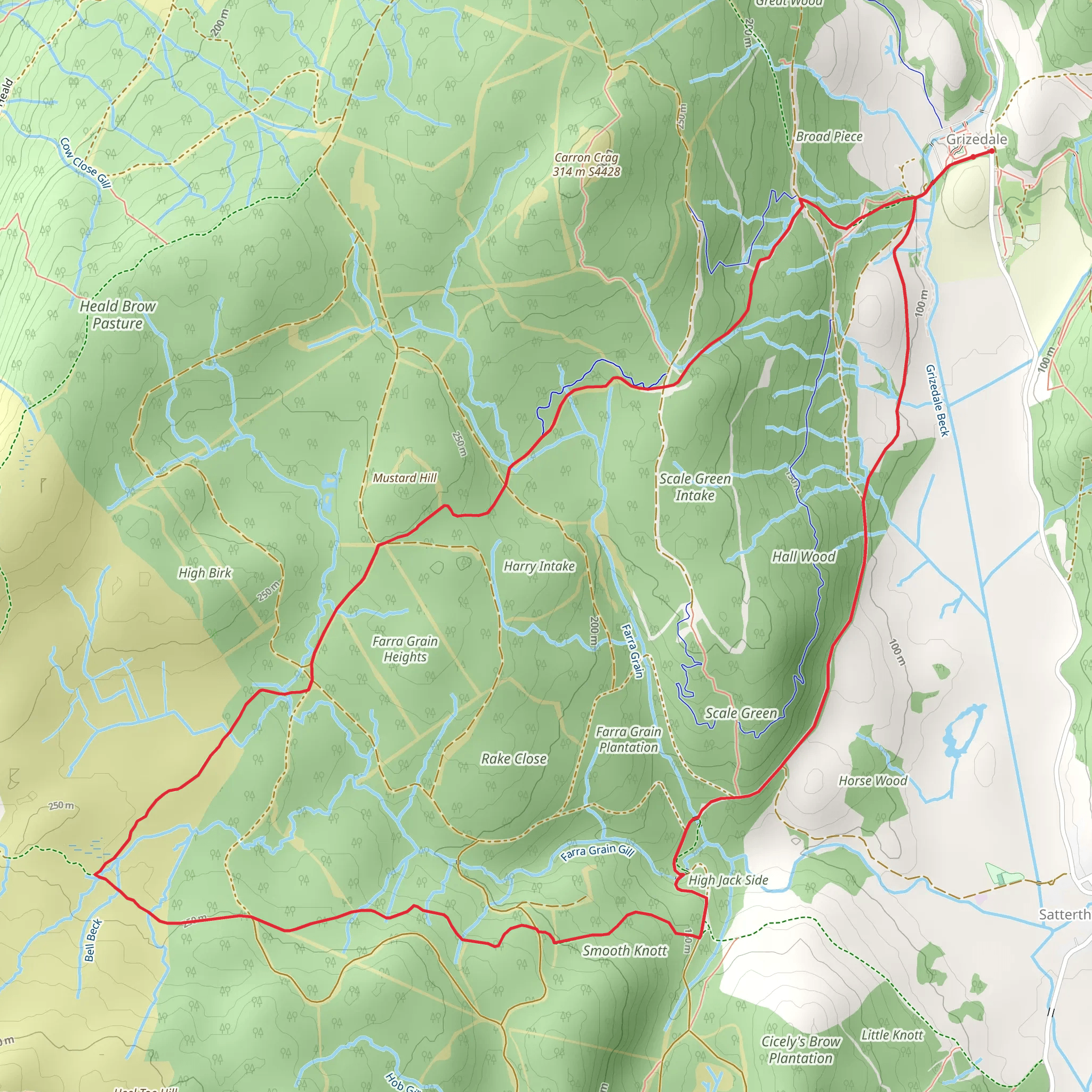 Grizedale Forest Loop mobile static map