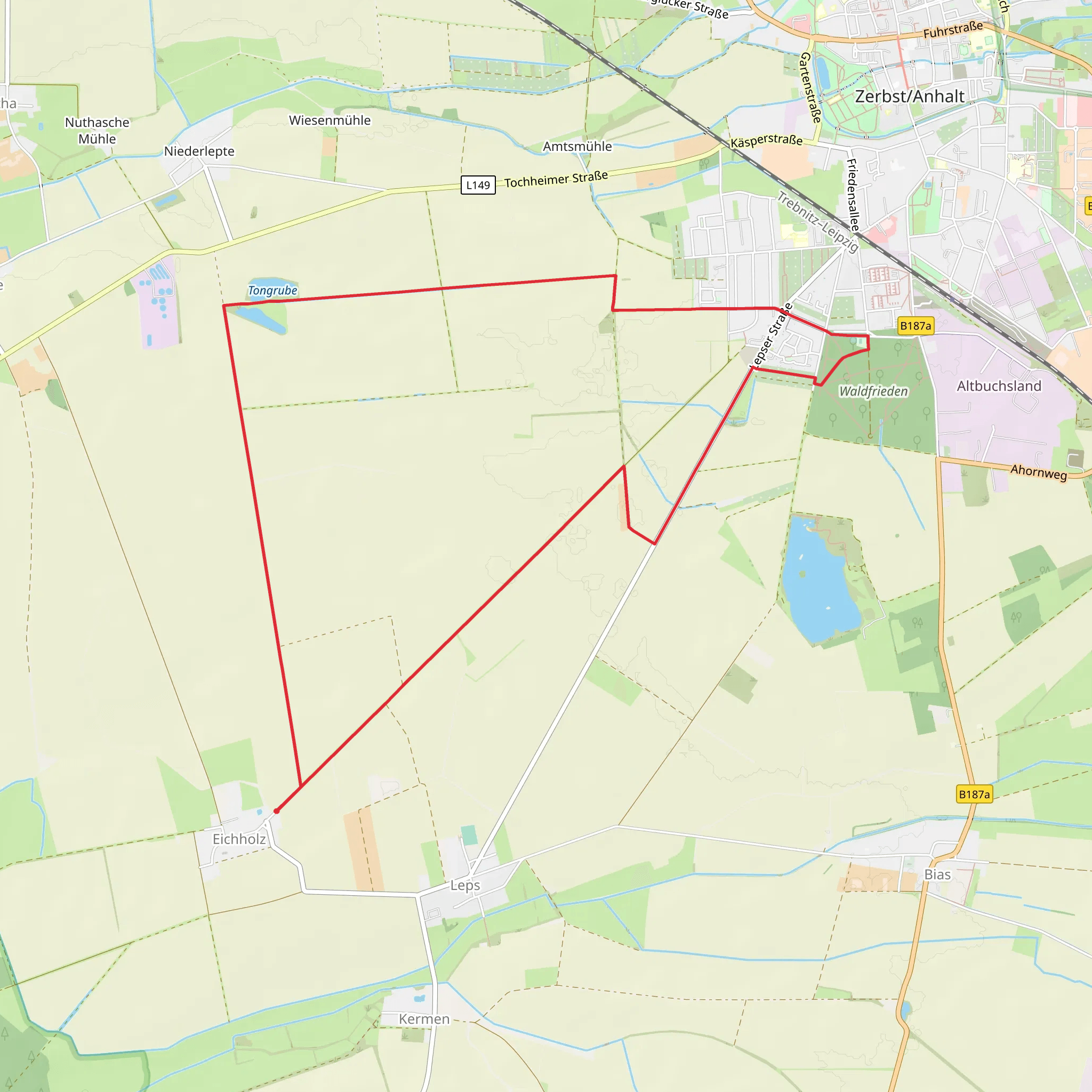 Zerbst-Anhalt South Loop mobile static map