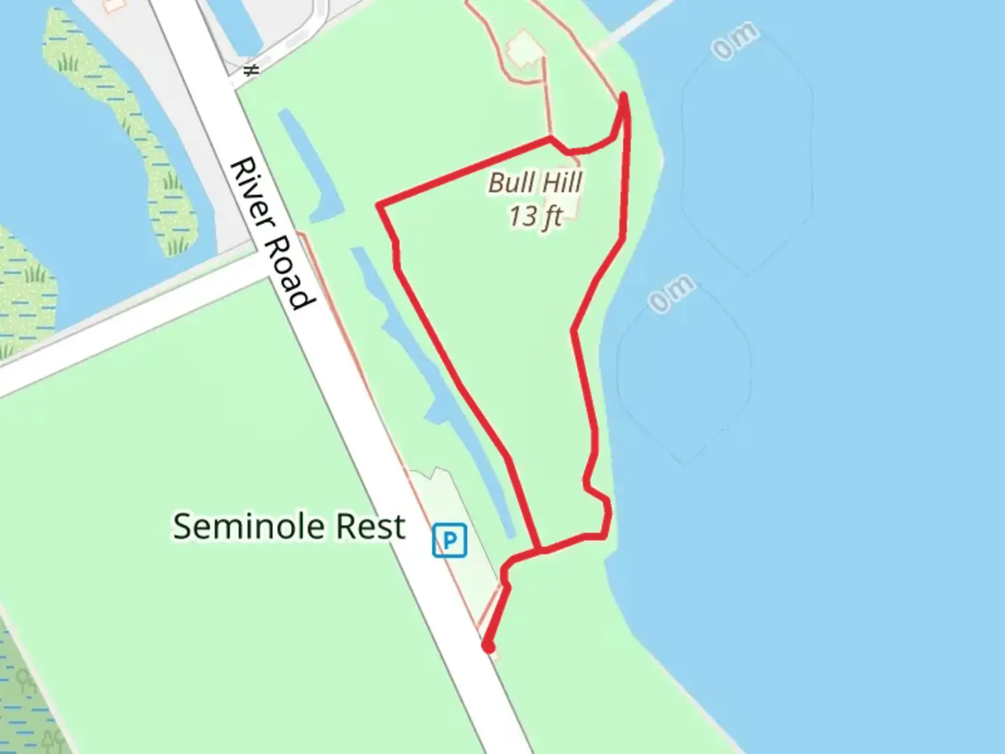 An image depicting the trail Bull Hill Loop and its surrounding area.