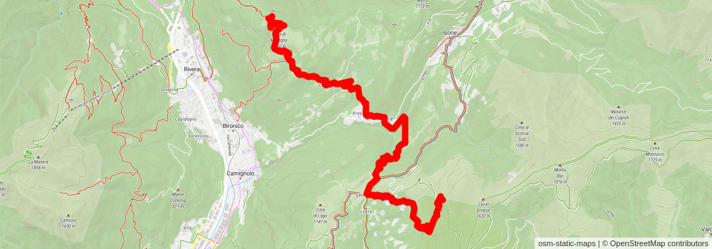 Sentiero Lago di Lugano stage 4 Map
