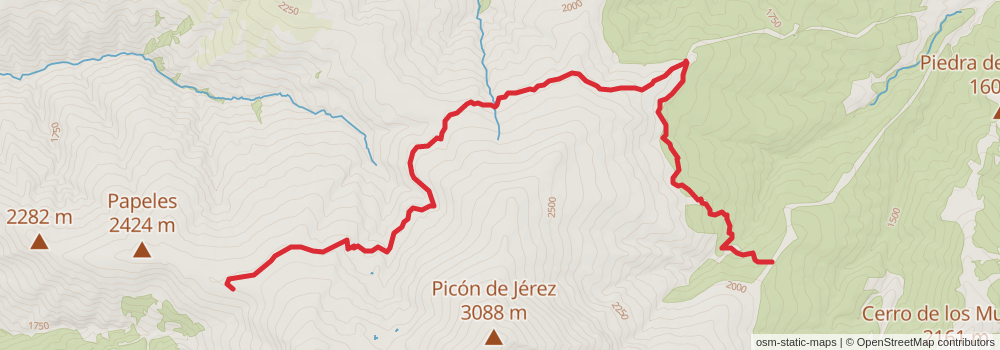 GR 240 Sendero Sulayr stage 18 Map